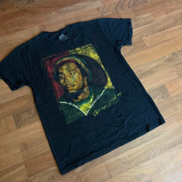 Black Bob Marley Graphic T-Shirt - Picture 4 of 8